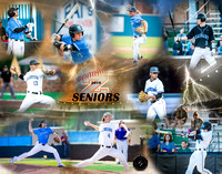 Senior Baseball collage 11x14