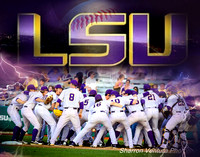 LSU baseball collage 11x14